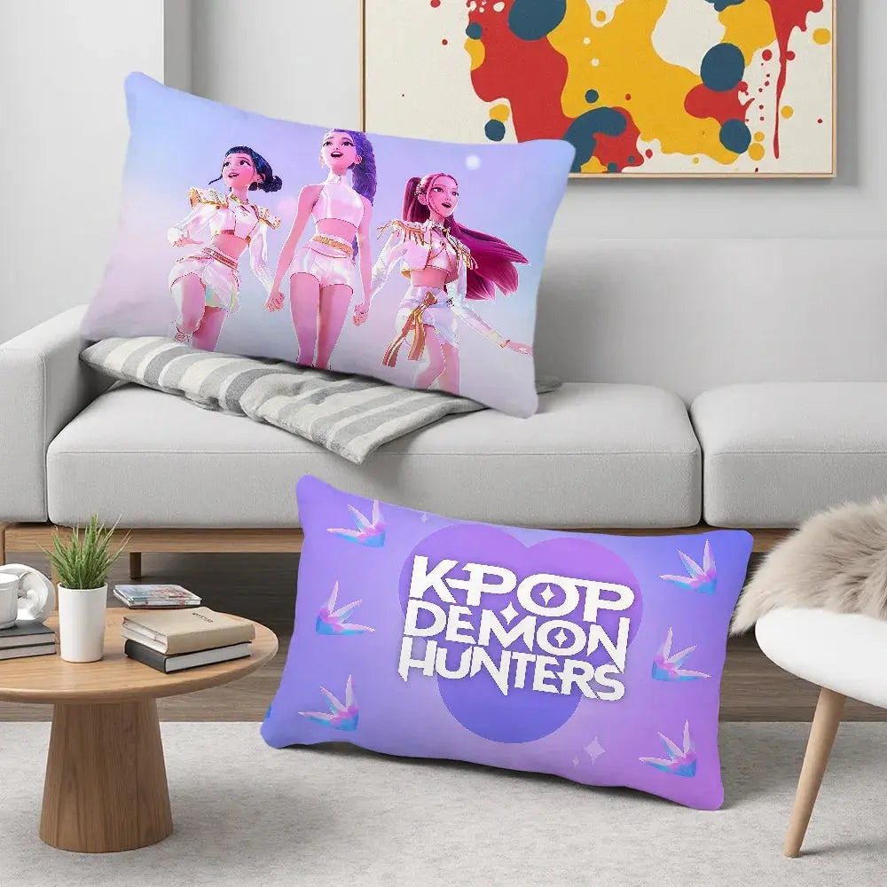 cushion cover Rectangle Pillow Case Demon KPop Printing Bedside Sofa Hunters Room Home Decoration Pillowcase Trikidsworld
