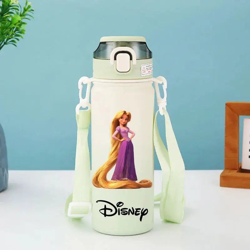 Disney Princess Thermos Bottle – Elsa, Straw & Strap Trikidsworld