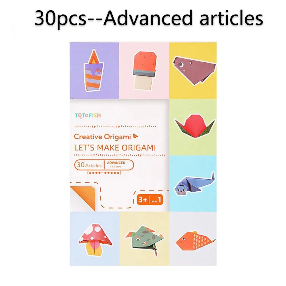 Origami Kit with 30/108 Sheets & Guide Book – DIY for Kids & Beginners Trikidsworld