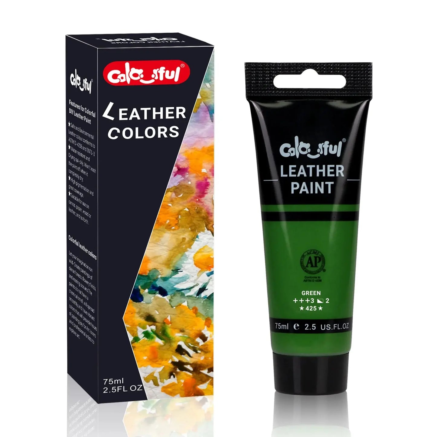 Acrylic Leather PigmentPaint set 12 Colors Leather For Bags,Shoe,Crafts DIY Waterproof Never Fading Leather Repair paint pigment Trikidsworld