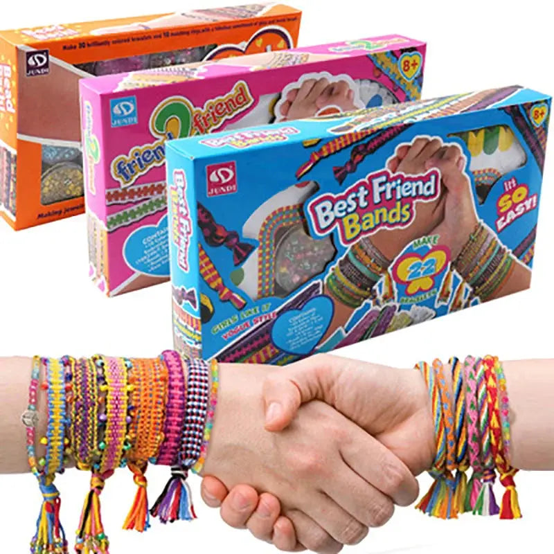 Girls DIY Bracelet Making Kit Jewellery Making Kit Arts for Kids Friendship Craft Kit for 5-12 Years Old Kid Girls toys gift Trikidsworld