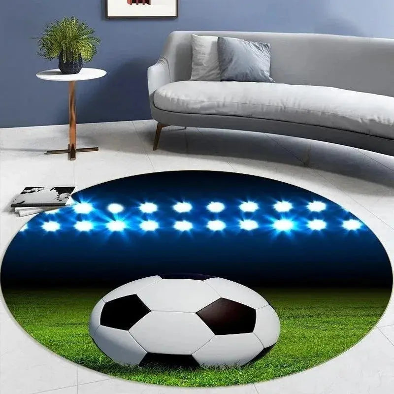 Soccer Round Carpet for Home Decor Trikidsworld