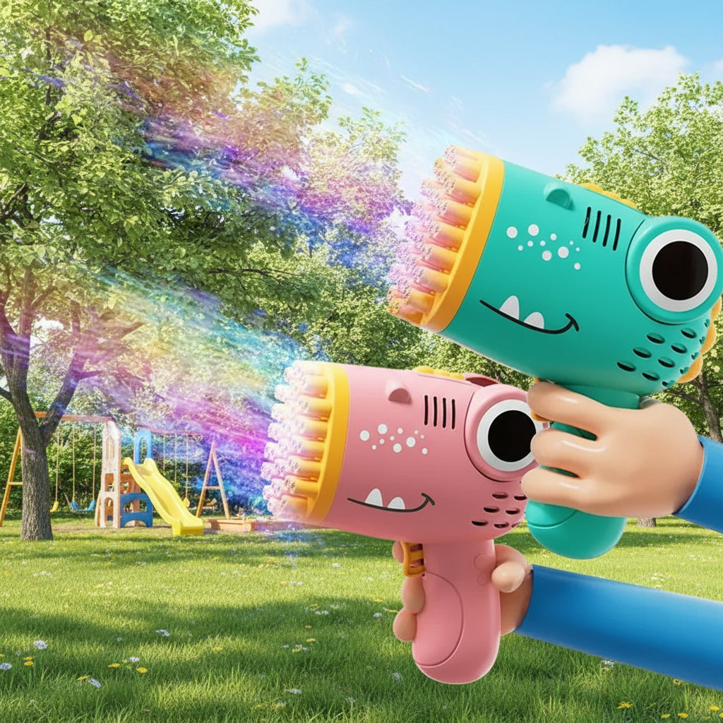 Electric Hole Dinosaur Bubble Handheld Machine Trikidsworld