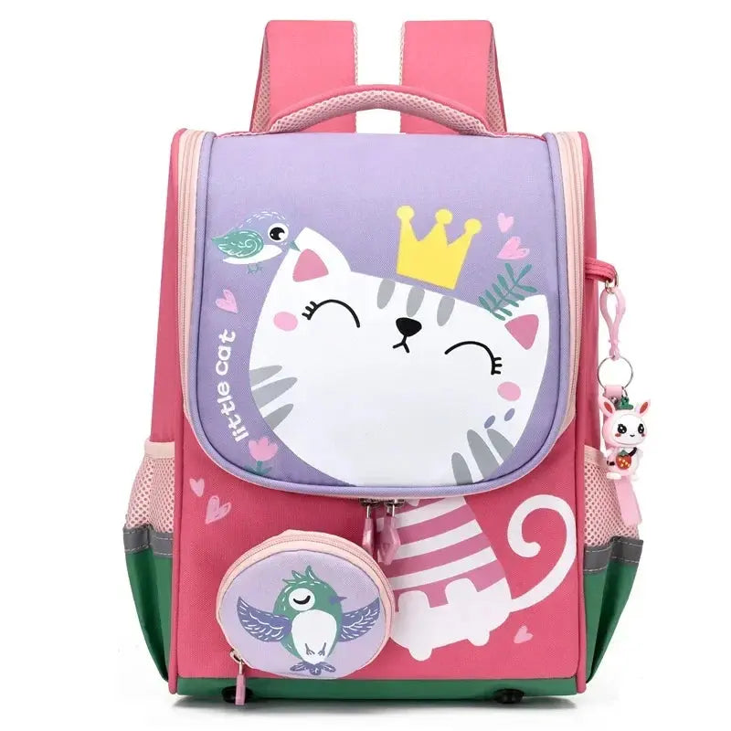 School Backpacks for Girls Cute Cat Trikidsworld