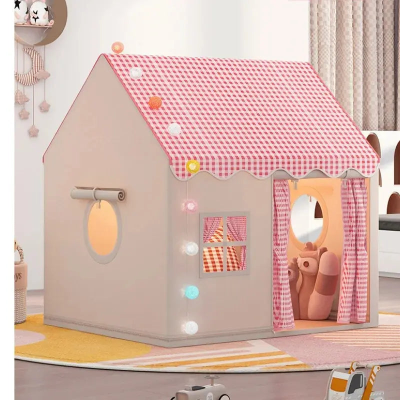 Child Small House Folding Playtent Kid Toy Tent Princess Girl Castle Play House Baby Tent Not include light Ball Chrismas Gift Trikidsworld