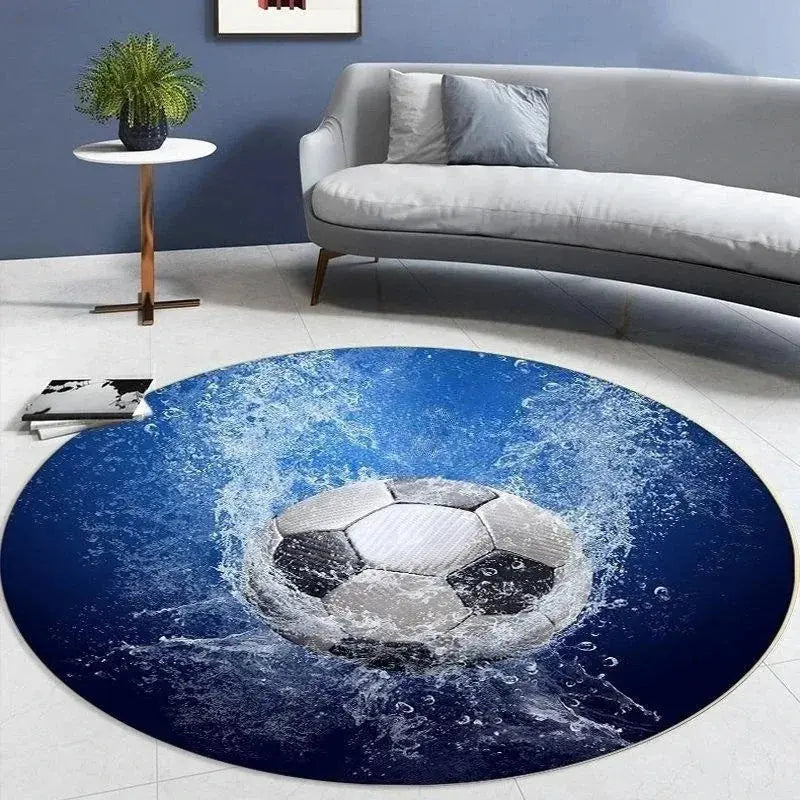 Soccer Round Carpet for Home Decor Trikidsworld