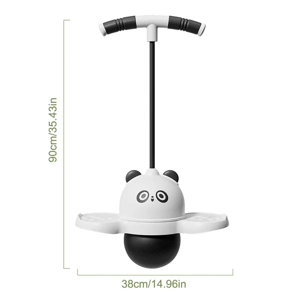 Panda Jumping Ball Exercise Balance Help Grow Tall Fitness Exercise Elastic Ball with Handle Outdoor Fun Bouncing Equipment Trikidsworld