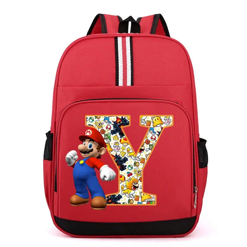 Super Mario Kids Backpack – Cartoon A-Z Schoolbag for Boys Trikidsworld