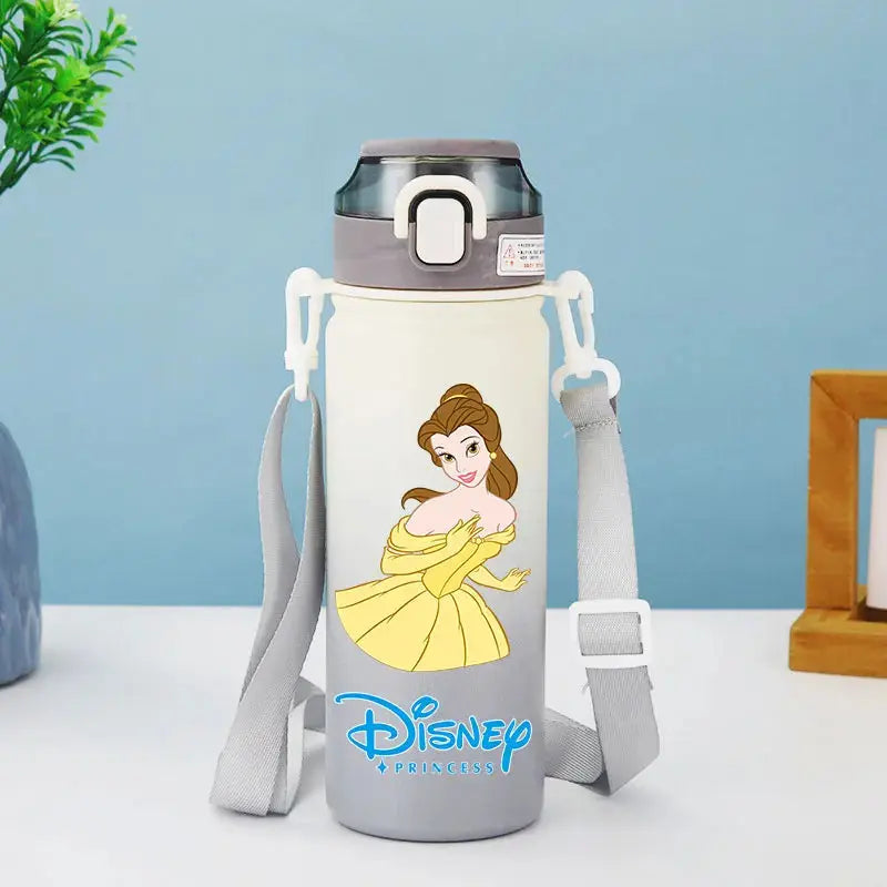 Disney Princess Thermos Bottle – Elsa, Straw & Strap Trikidsworld