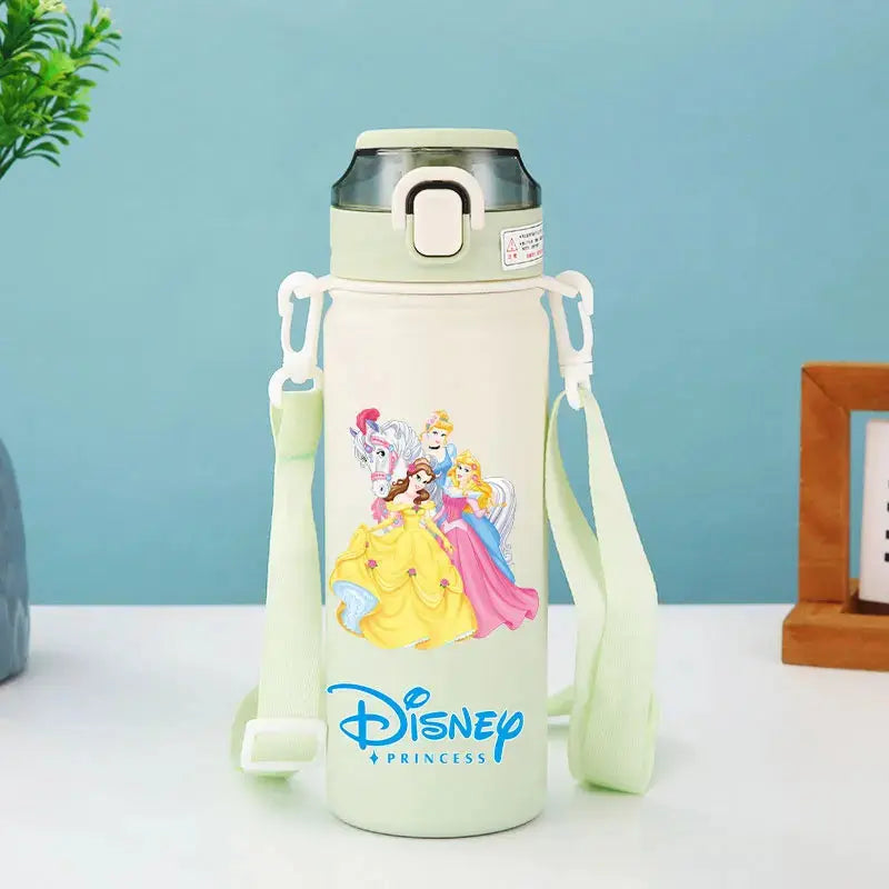 Disney Princess Thermos Bottle – Elsa, Straw & Strap Trikidsworld