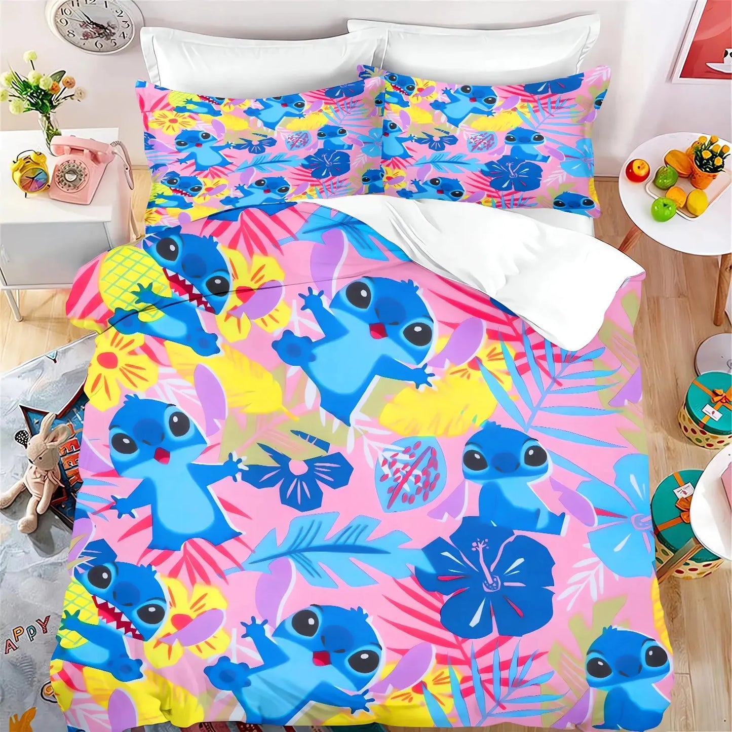 Stitch Bedding Set – Anime Duvet Cover Trikidsworld