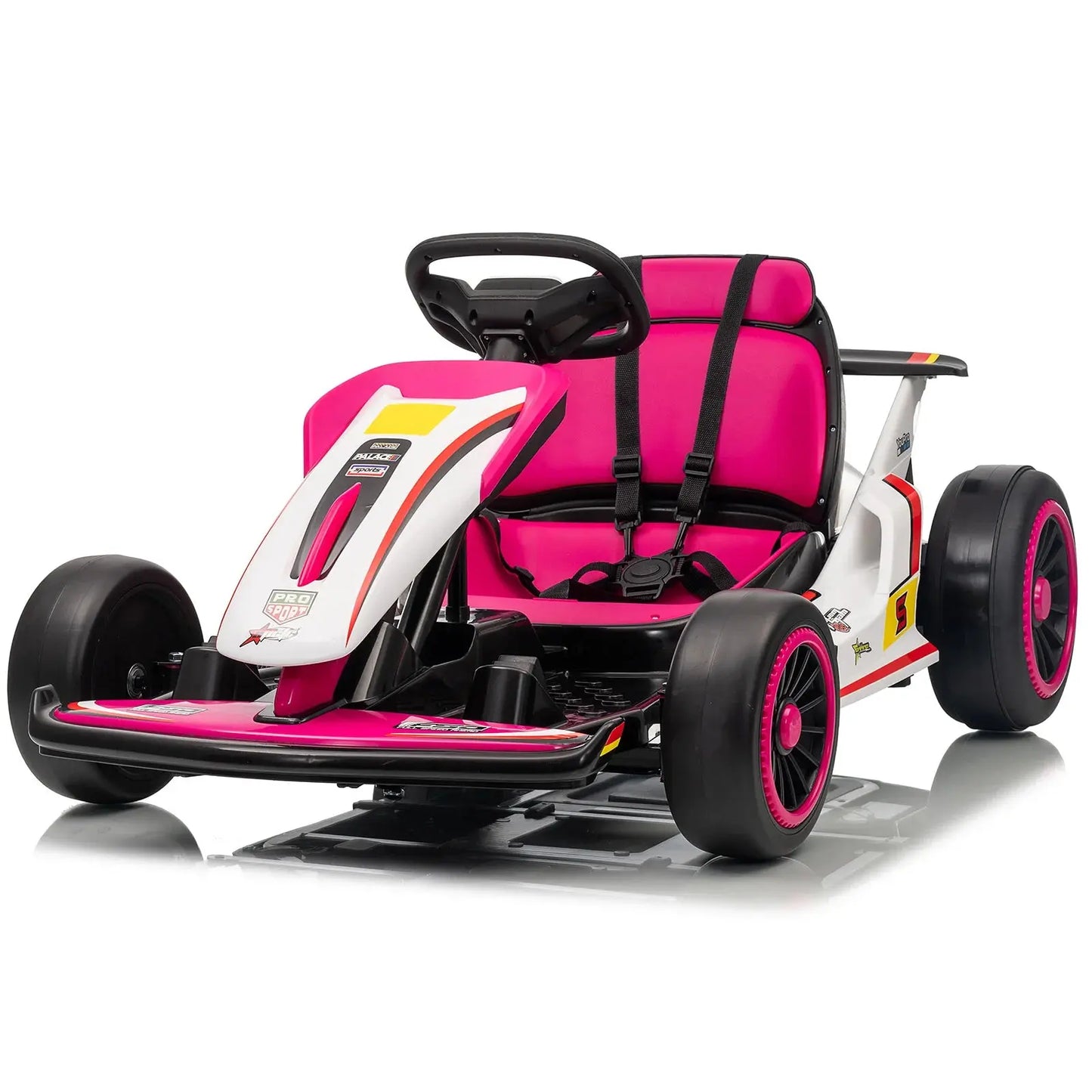 MUKIDY 24V Electric Go Kart,Drift Cart for 6+ Kids Gifts,Battery Powered Outdoor Ride on Toy Car Kids Go Kart with Safety Belt Trikidsworld