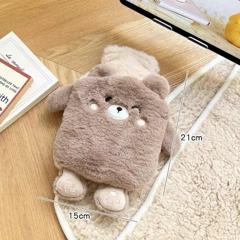 Kawaii Insulation Hot Water Bottle Plush Rubber Hand and Foot Belly Warmer Explosion-proof Hot Water Bag for Women Period Cute Trikidsworld