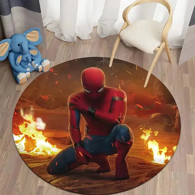 Spider Man Round Carpet for Home Decor Trikidsworld