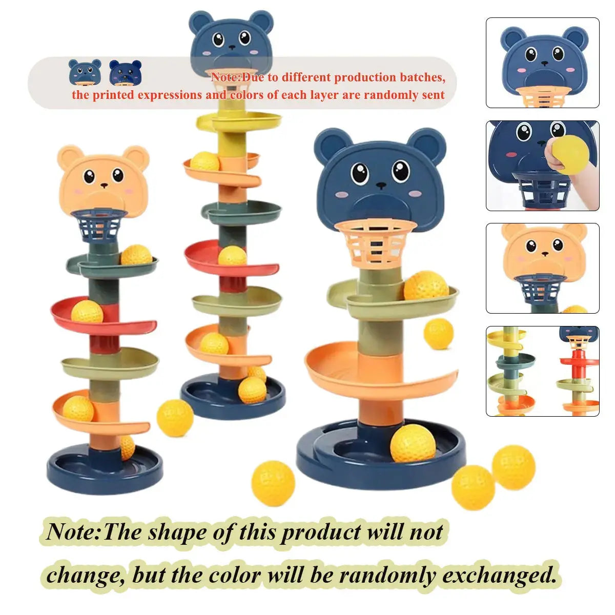Different Layers Baby Track Rolling Ball Toy Early Educational Puzzle Toy for Children Montessori Sliding Track Tower Kids Gift Trikidsworld