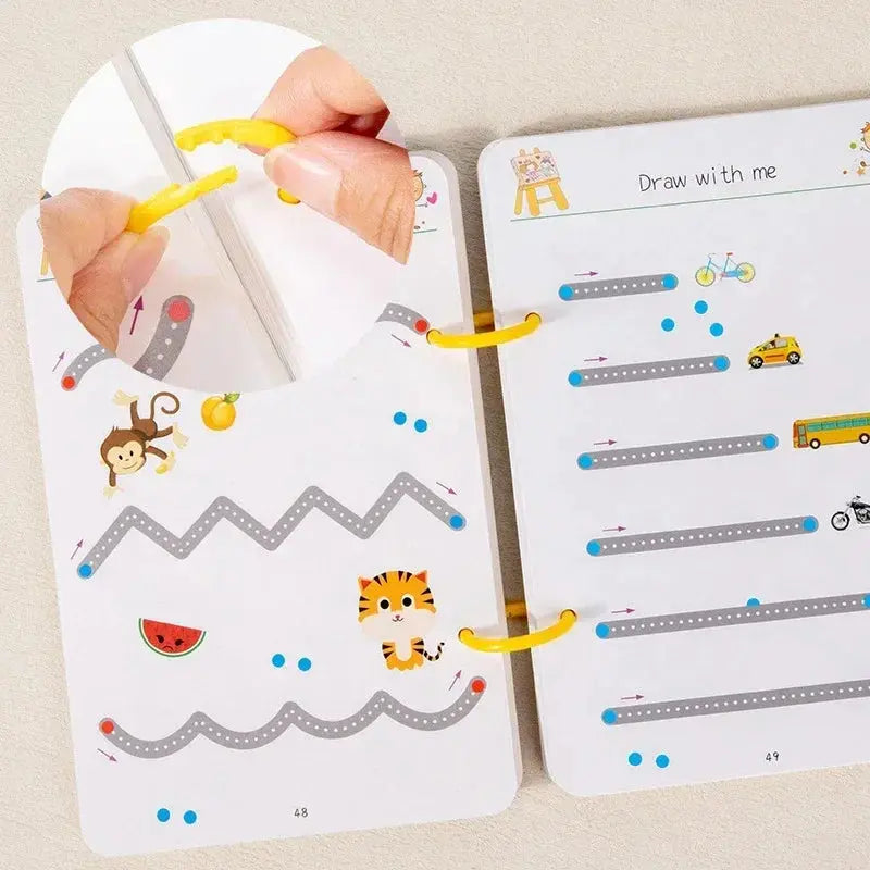 Magical Tracing Workbook Control Training Book Reusable Magic Practice Copybook Children Montessori Drawing Education Stationery Trikidsworld