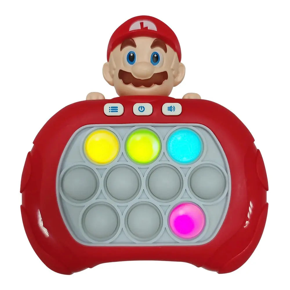 2024 New Pikachu Quick Push Game Pop Up Fidget Bubble Electronic Pop it Pro Game Light AntiStress Toys For Adult Kids Gift 2024 Trikidsworld
