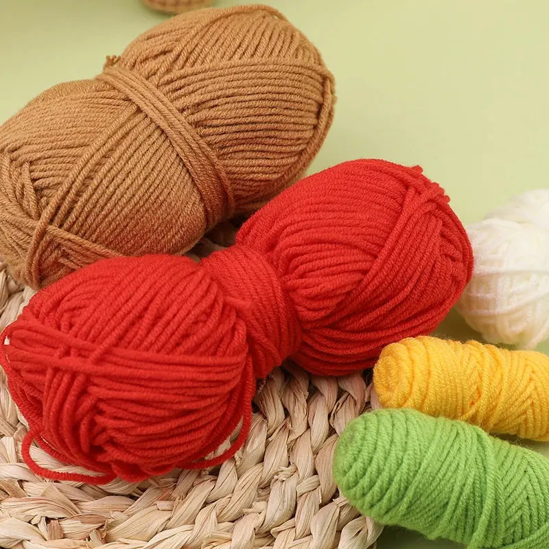 KRABALL 6pcs Crochet Flower Kit – Beginner Set with Yarn, Needles, and Video Tutorial Trikidsworld