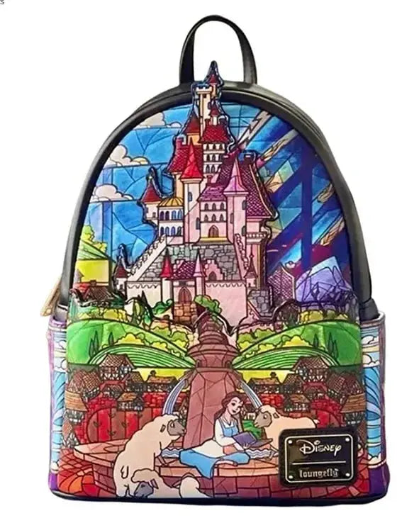 Beauty and The Beast Princess Series Cogsworth Lumiere Chip Bell Winter Cosplay Mini Backpack Fashion Cute Girl Storage Bag Trikidsworld
