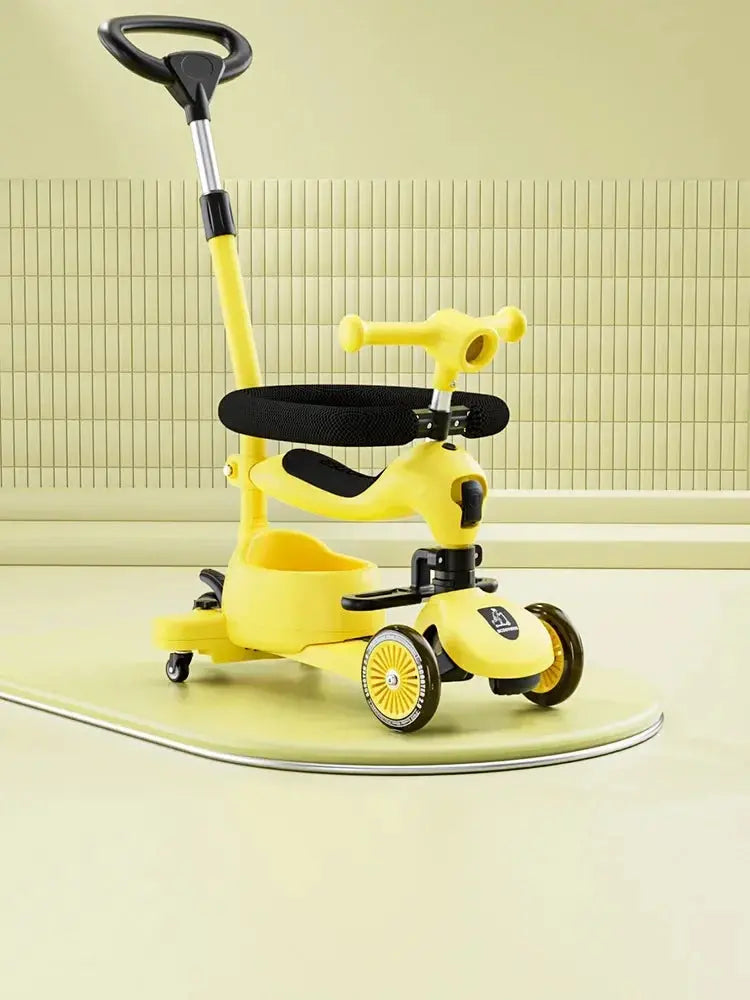 Wheel -3 Foldable Kids' Scooter – Musical, Portable, Multimode Ride Trikidsworld
