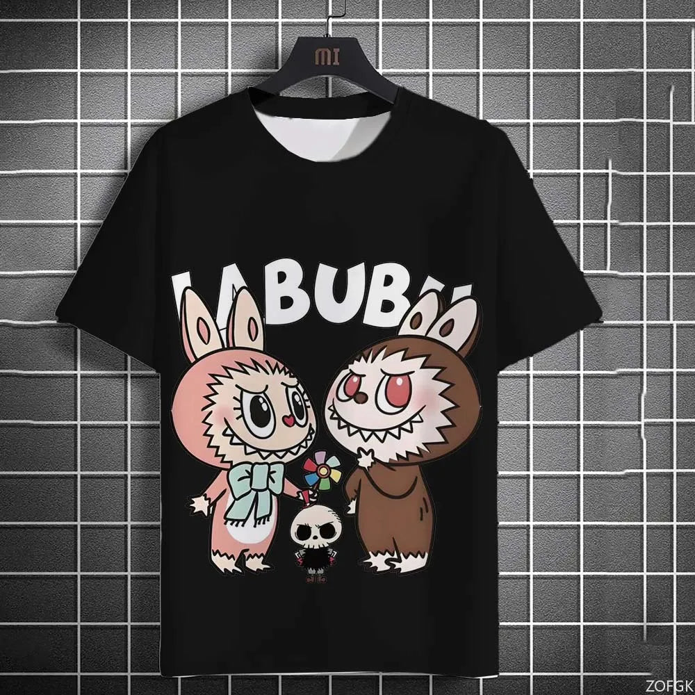 Summer Fashion 3D Cartoon Pull Cloth Cute Printed Short Sleeved Comfortable Casual Round Neck Loose T-shirt Trikidsworld