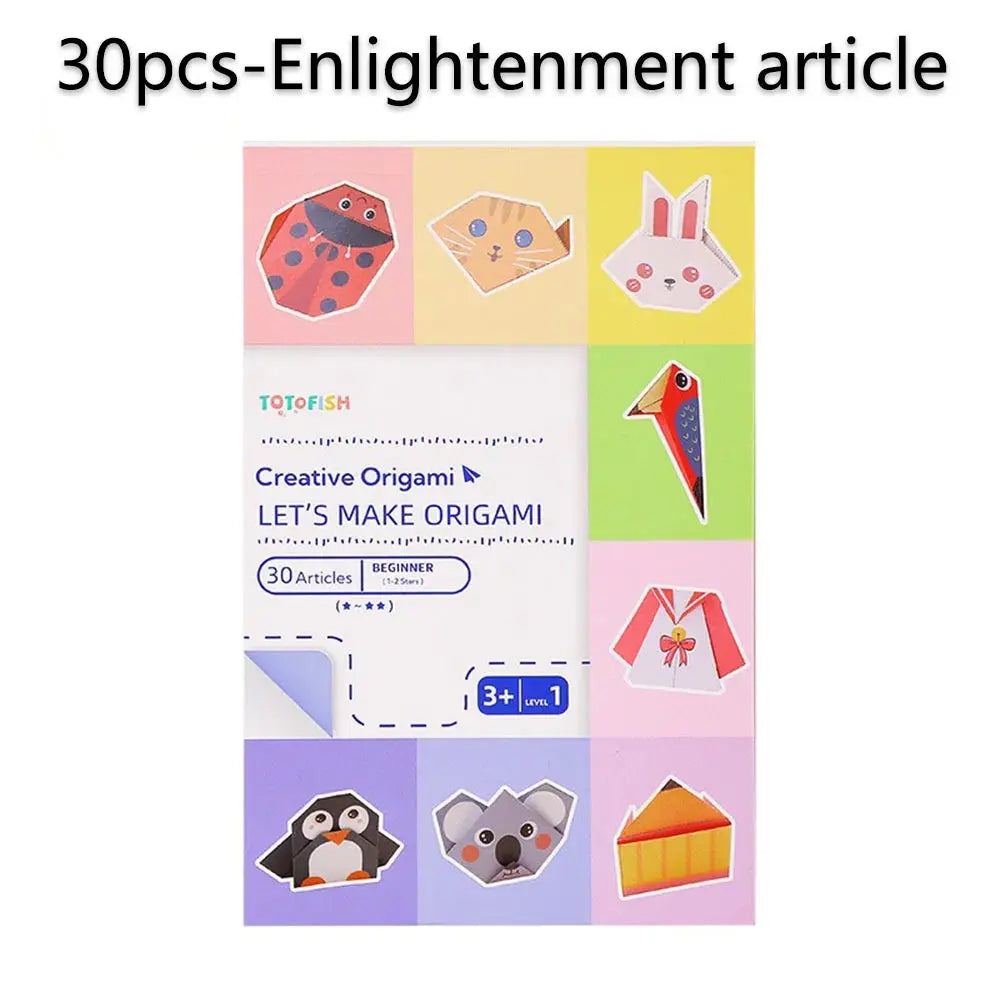 Origami Kit with 30/108 Sheets & Guide Book – DIY for Kids & Beginners Trikidsworld
