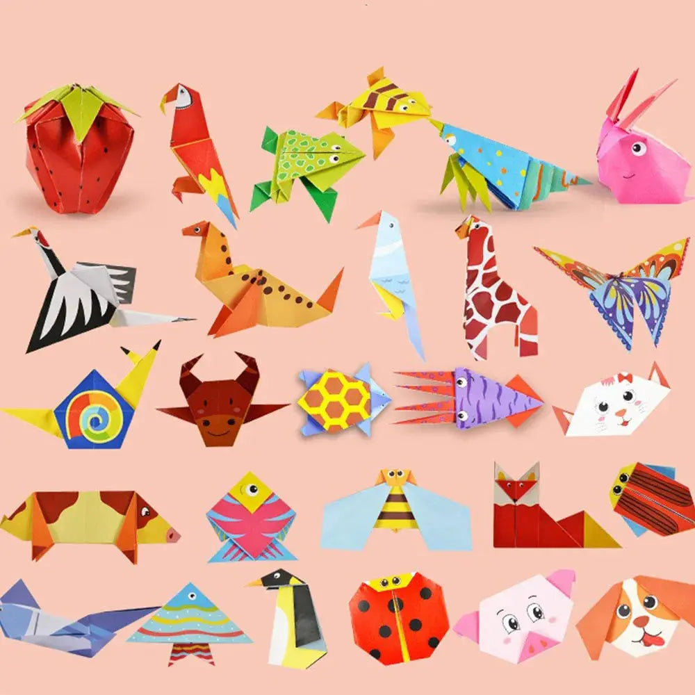 Origami Kit with 30/108 Sheets & Guide Book – DIY for Kids & Beginners Trikidsworld