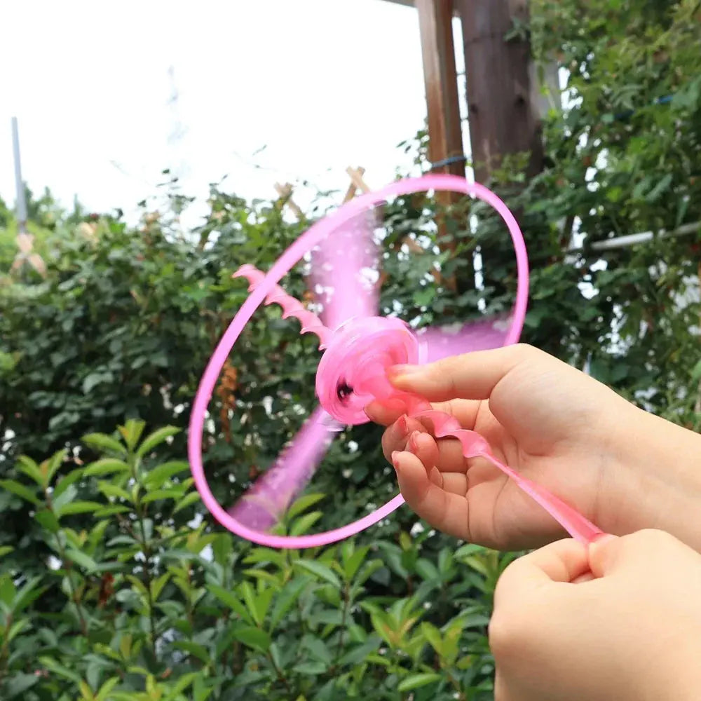 1-10Pcs Flying Helicopter Toy Hand Rotating Circle Bamboo Dragonfly Hand Rub Plastic Propeller for Outdoor Flying Toy Kids Gift Trikidsworld