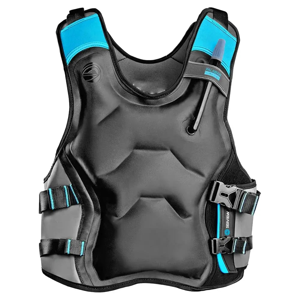 power breath Palawan Inflatable Vest Jacket Adults. Scuba Diving Snorkeling Dry Snorkel Two-way breathing Swimming Trikidsworld