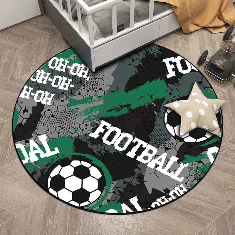Soccer Round Carpet for Home Decor Trikidsworld