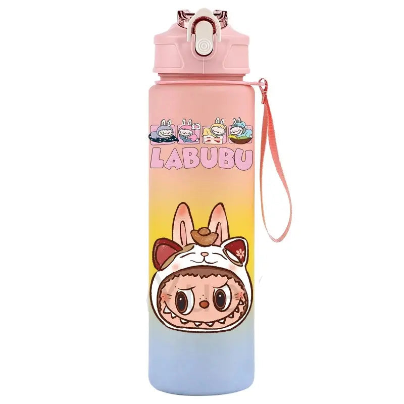 750Ml Cartoon Printed Water Bottle Teenger Student Drinking Portable Cartoon Large Capacity Outdoor Sport Water Cup Kid Gift Trikidsworld