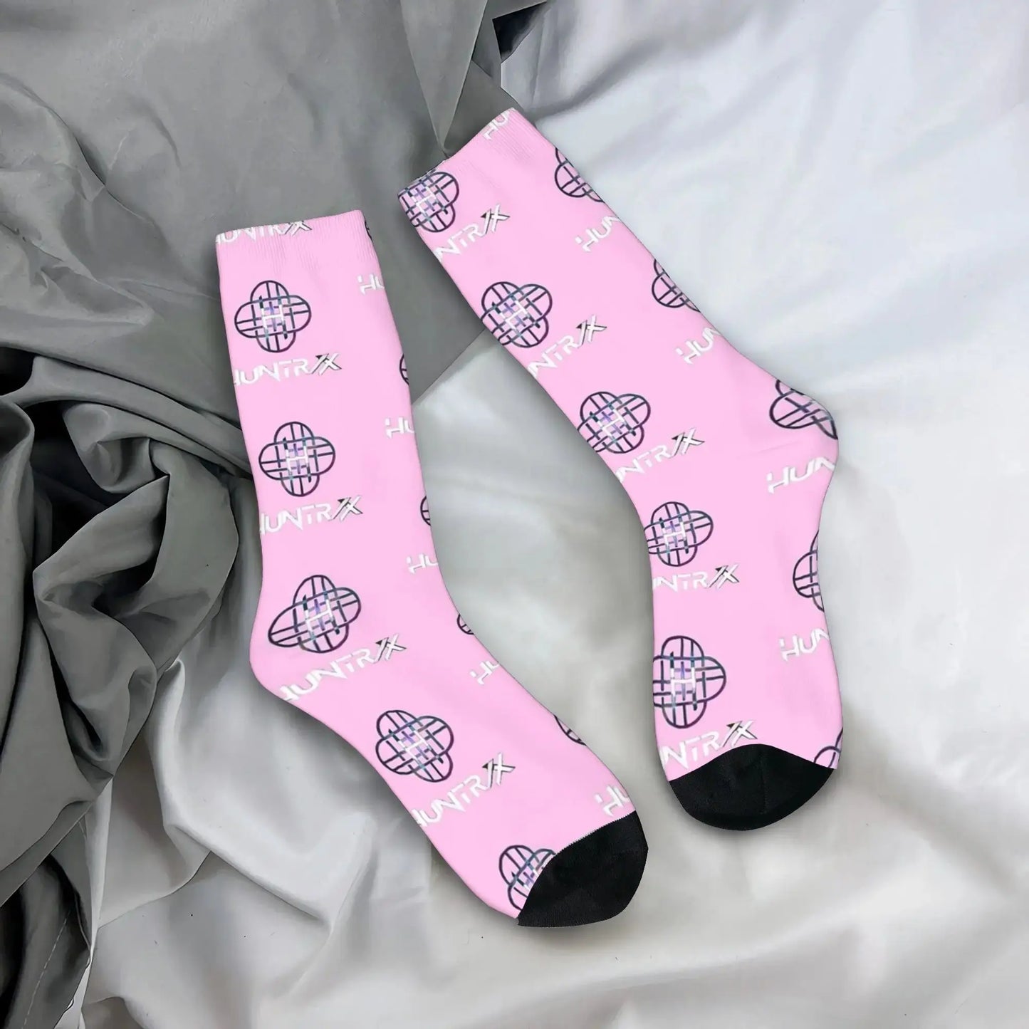 Rumi K pop Demon Hunters Socks Huntrix Non Slip Stockings Men Quality Outdoor Sports Socks Autumn Harajuku Design Socks Trikidsworld