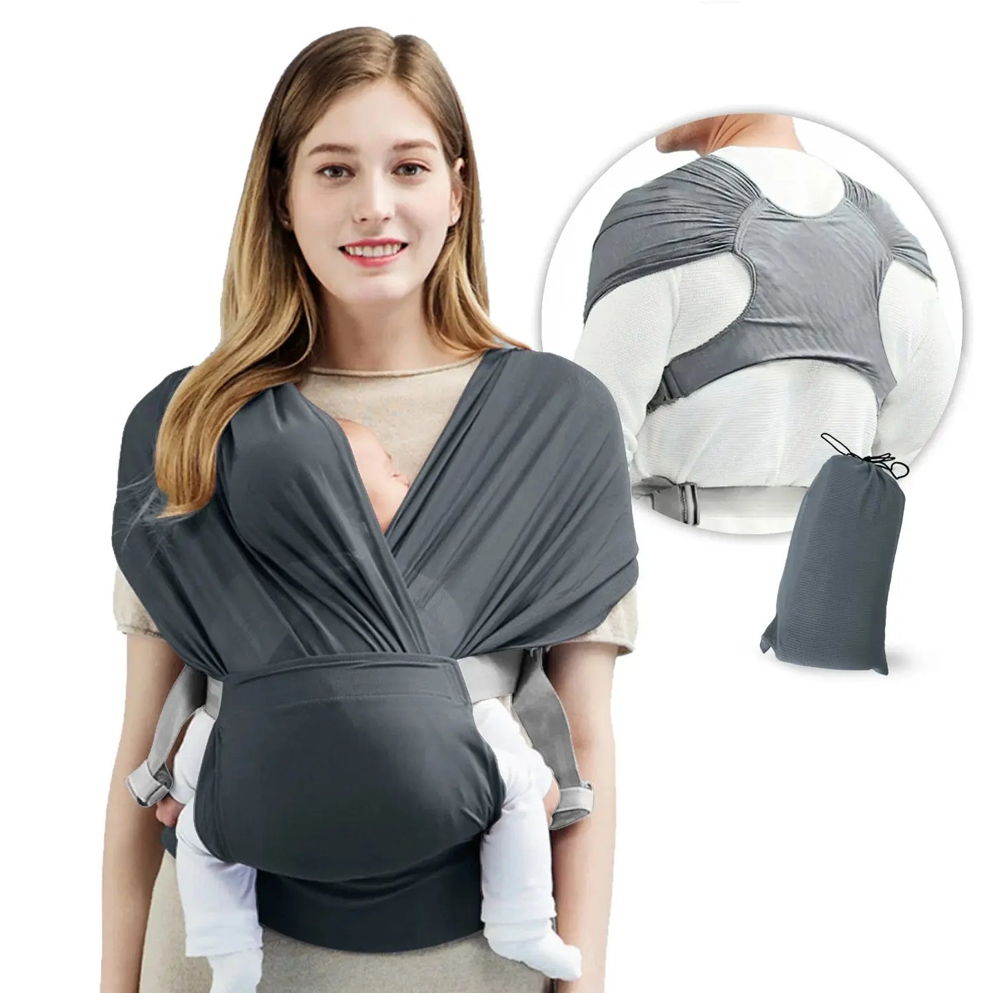Ergonomic Newborn Baby Carrier with Breathable Sling & Belt Strap Trikidsworld