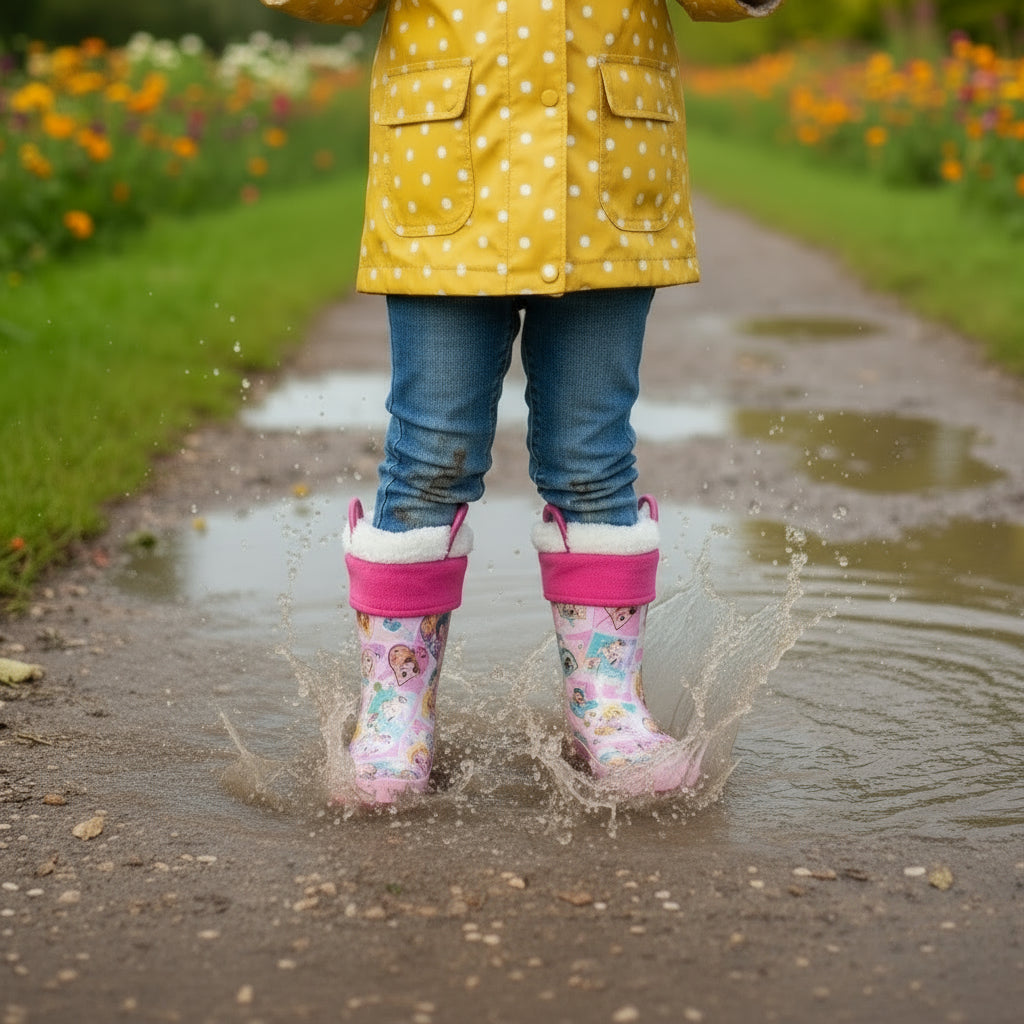 New Disney cartoon kids princess Rain Boots Student Rain Boots Children's Fashion Non-Slip Short shoes Trikidsworld