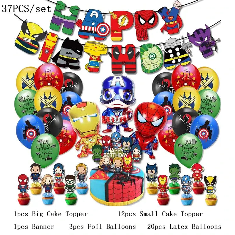 Kids Avengers Marvel Birthday Party Decoration Trikidsworld