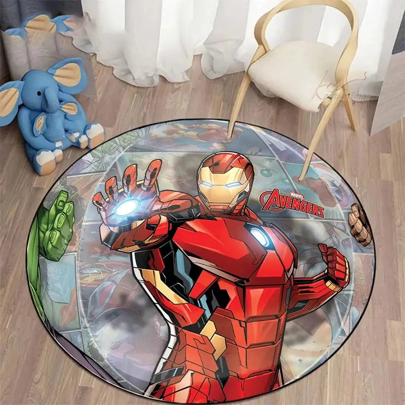 Marvel Round Carpet with Disney Heroes Trikidsworld