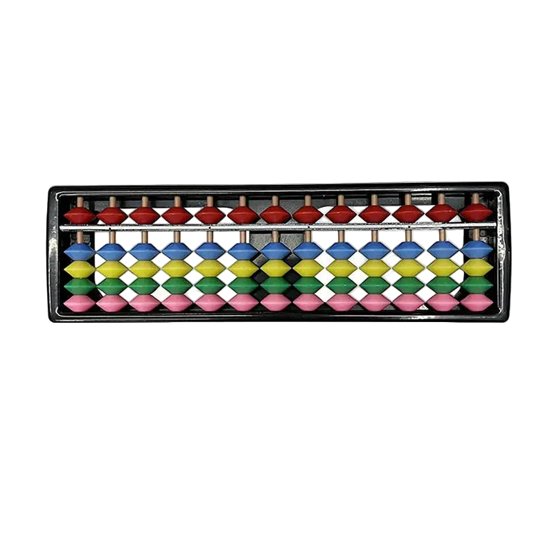 Children's Plastic Abacus Soroban Calculator Counting Tool 13 Digit Rods Standard Abacus Mathematics Beginners Caculating Toy Trikidsworld