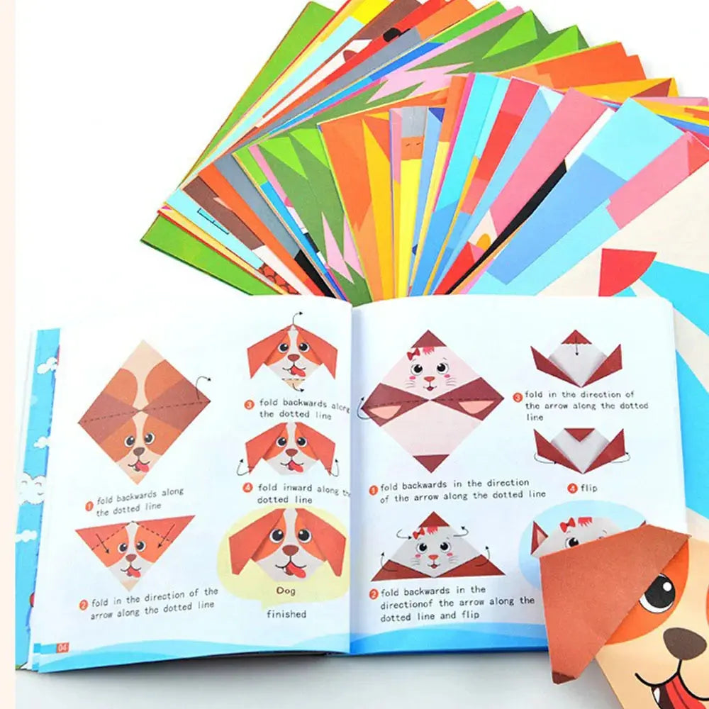 Origami Kit with 30/108 Sheets & Guide Book – DIY for Kids & Beginners Trikidsworld