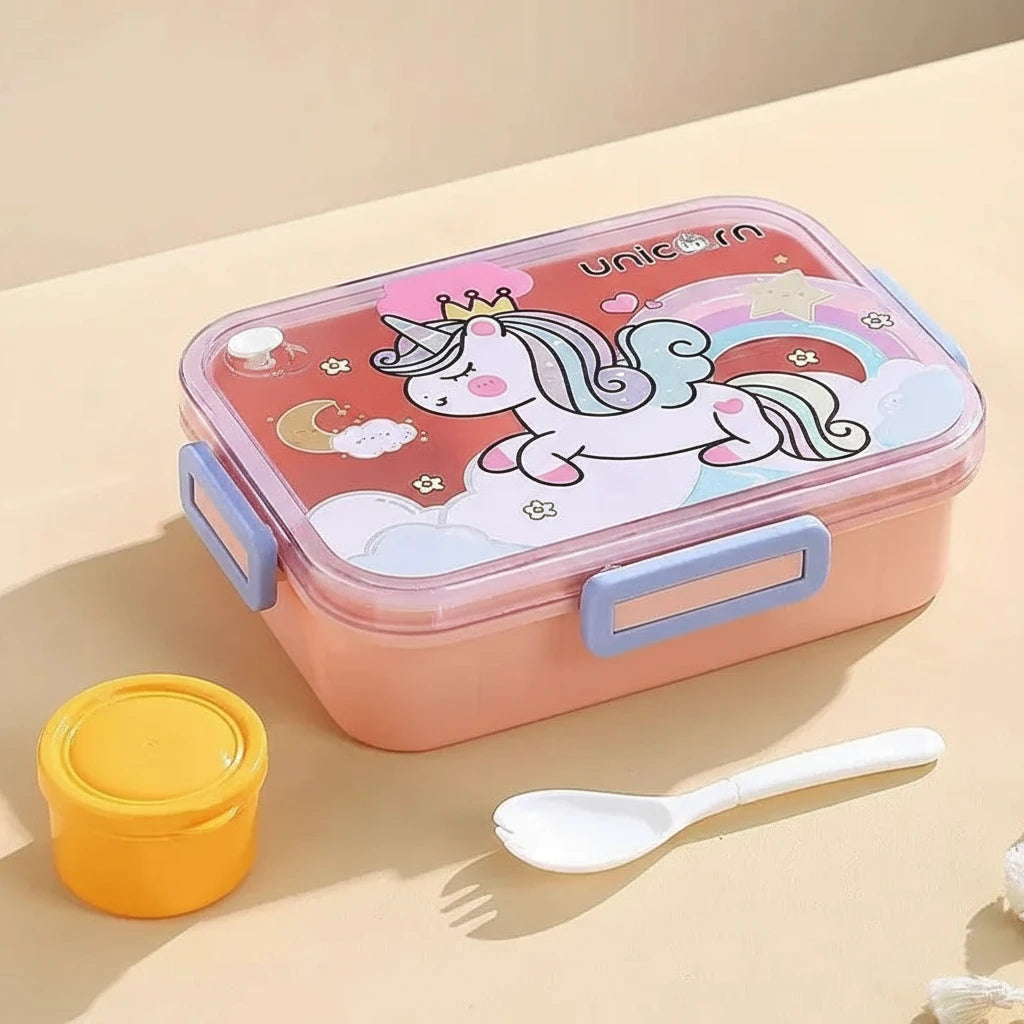 Cute Lunch Box for Kids - Compartments for Children's Food Snacks Trikidsworld