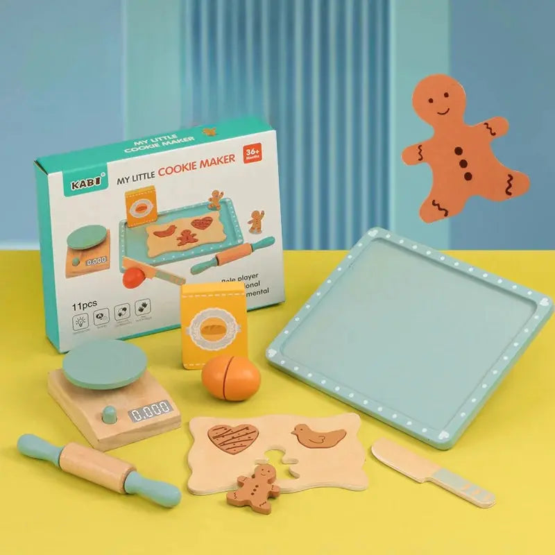 Children's Wooden Tea Set Playset – Pretend Kitchen Toy Trikidsworld