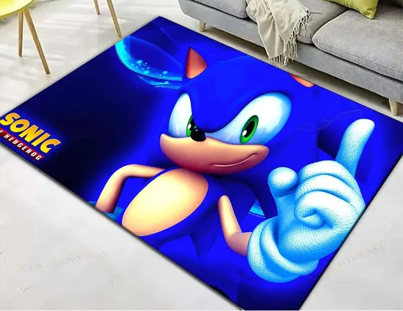 Anime Characters S-Sonics Carpet for Living Room Home Sofa Decoration,Children Game Large Decor Floor Mat Yoga Mat Large Carpet Trikidsworld