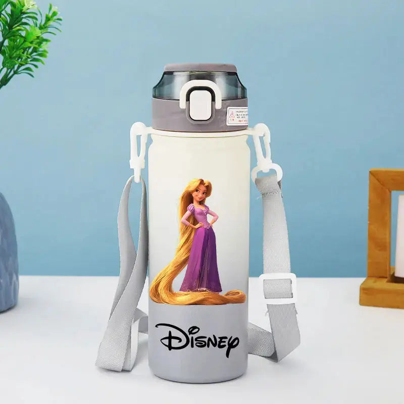 Disney Princess Thermos Bottle – Elsa, Straw & Strap Trikidsworld