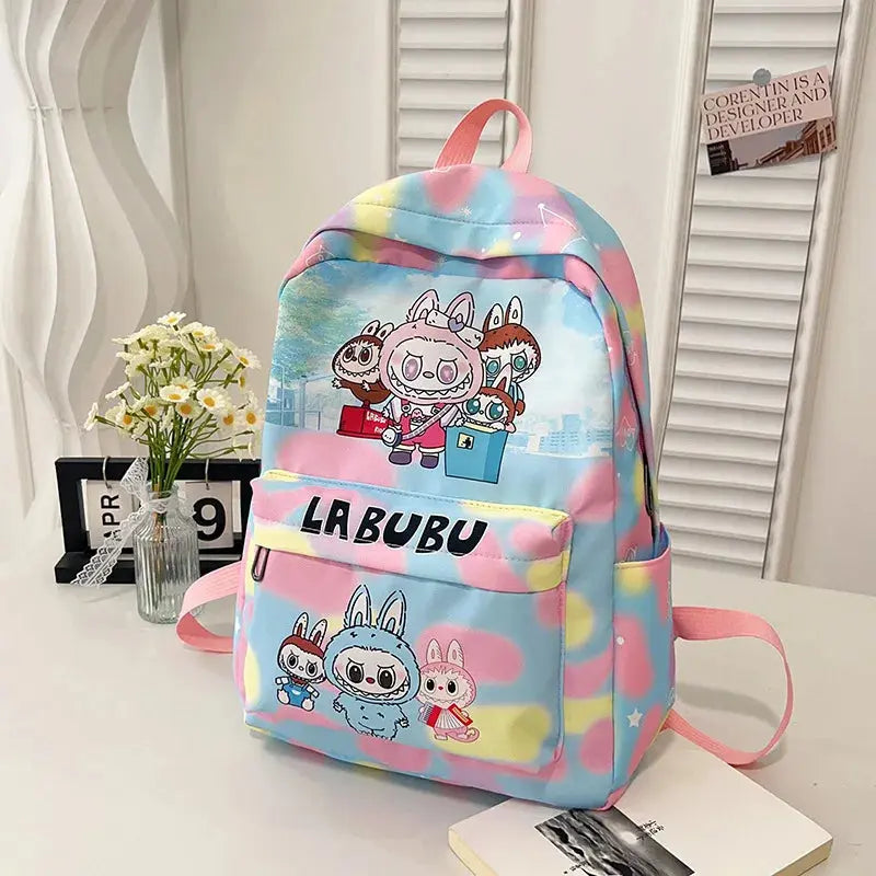 BANDAI Cartoon Printed Backpack For Teenage Student Cute Monster Series Girl Boy Large Capacity Schoolbag Knapsack Laptop Bag Trikidsworld