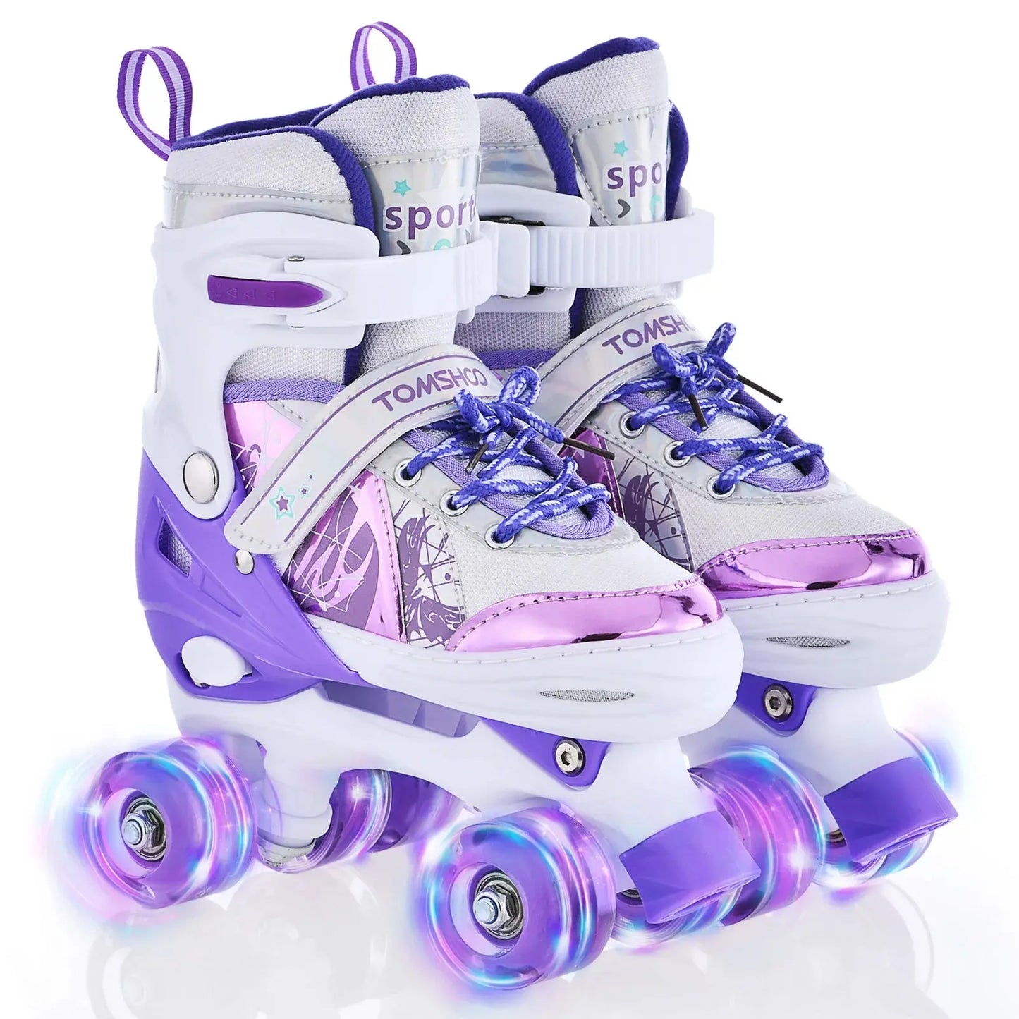 Adjustable Light-Up Roller Skates for Kids – Girls & Boys 4 Sizes Trikidsworld