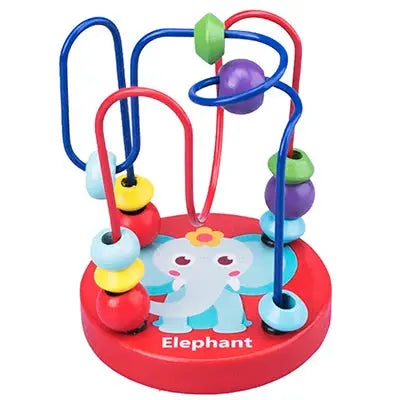 Montessori Wooden Bead Maze & Abacus Toy for Toddlers 1–3 Years Trikidsworld