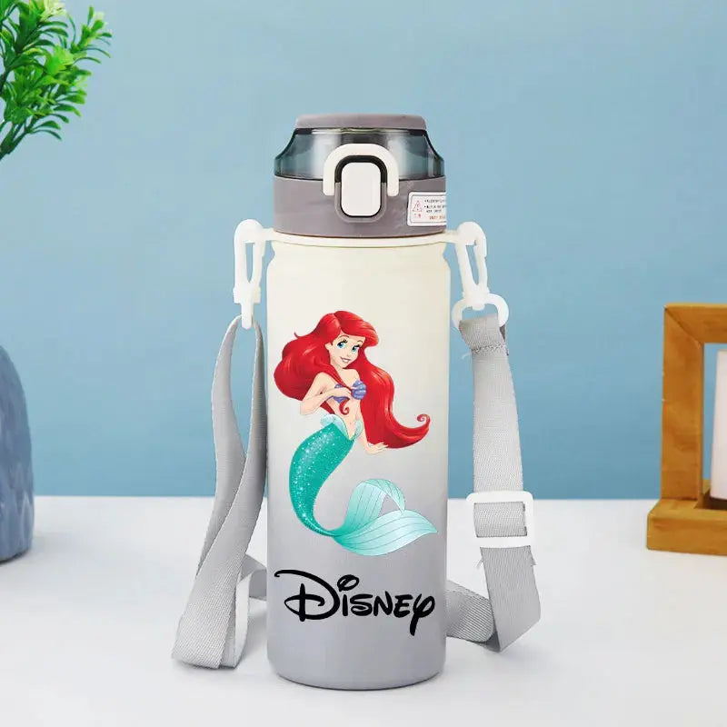 Disney Princess Thermos Bottle – Elsa, Straw & Strap Trikidsworld