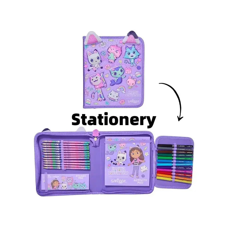 New Original Australia Smiggle Children Schoolbag Girl Gabby Shoulder Backpack Meal Bag Modeling Bags 14 Inch New Semester Gifts Trikidsworld