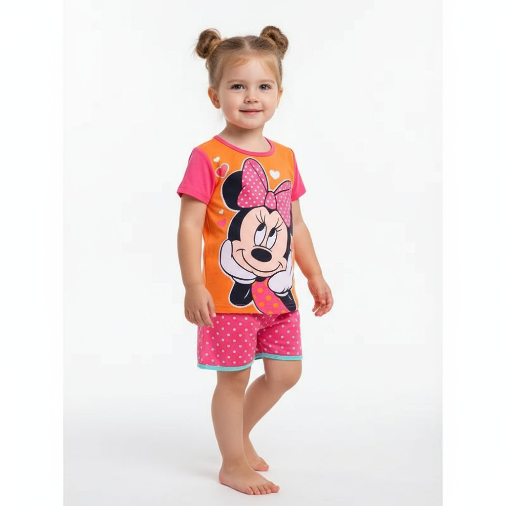 Summer Kids Pyjamas Children Sleepwear Baby Set Elsa Girls Minnie Short sleeved Pijamas Cotton Nightwear Clothes Pajamas Sets Trikidsworld