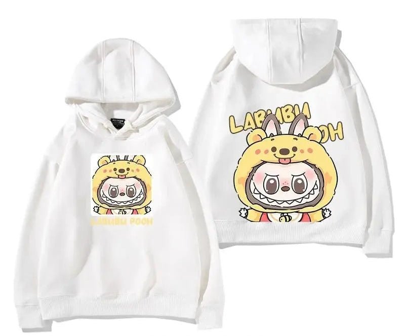 Labub labubu crazy zoo city surrounding hooded sweatshirt children's men and women autumn and winter fashion loose clothes Trikidsworld