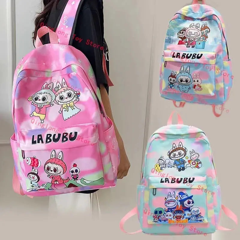 BANDAI Cartoon Printed Backpack For Teenage Student Cute Monster Series Girl Boy Large Capacity Schoolbag Knapsack Laptop Bag Trikidsworld